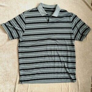 Nike Dri Fit Tour Performance Athletic Grey Golf Polo Shirt Size XL